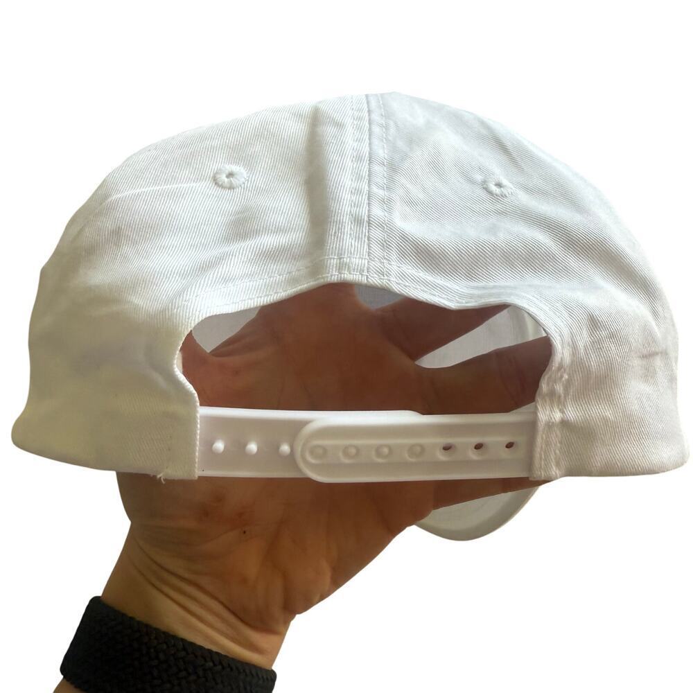 White Golf Rope Snapback Hat Masters Inspired Preppy Golfcore Dad Hat US Map OS - Picture 5 of 5